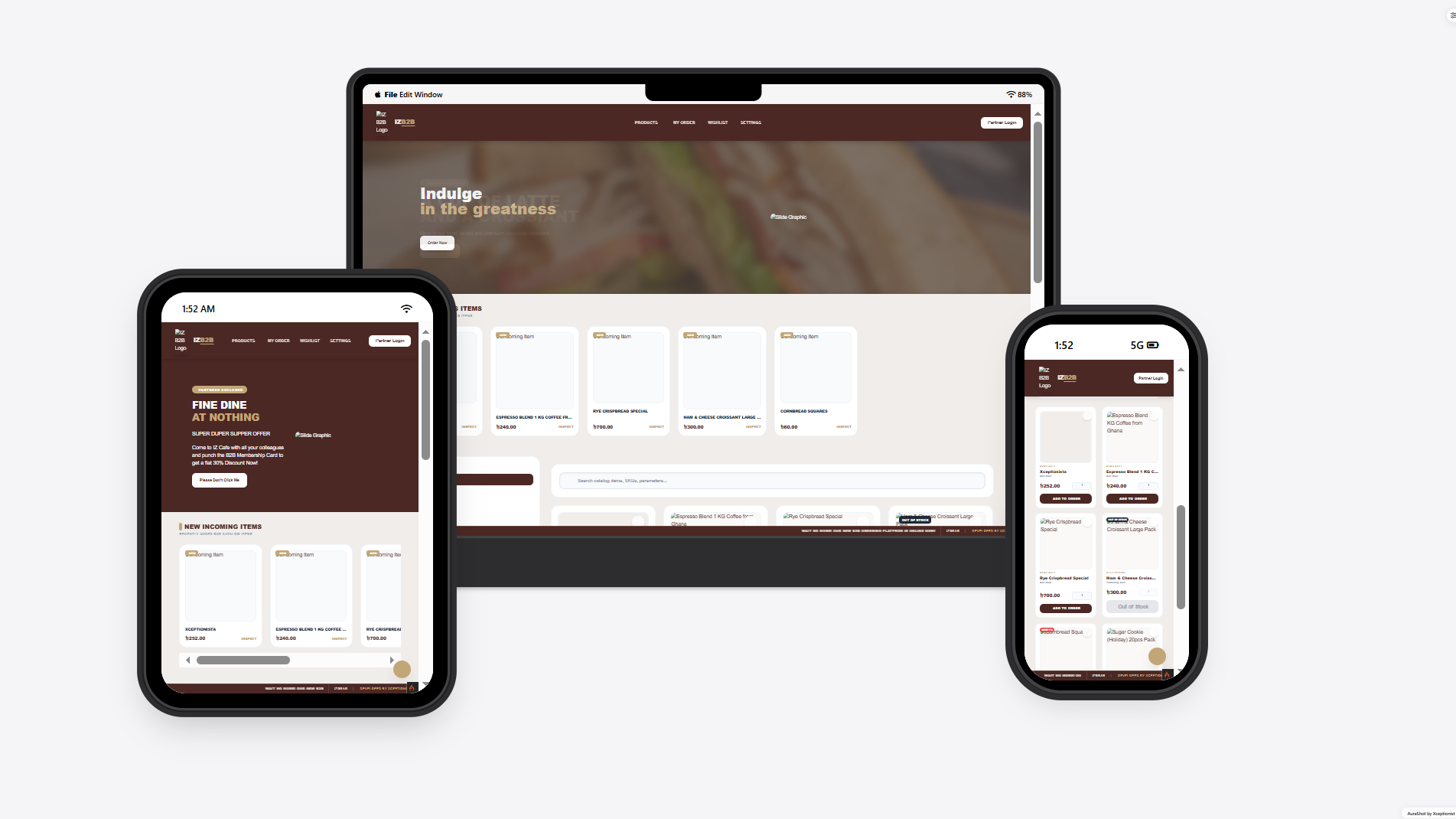 IZ B2B Partner Exclusive eCommerce Ordering Platform | Wholesale Ordering & Business Portal